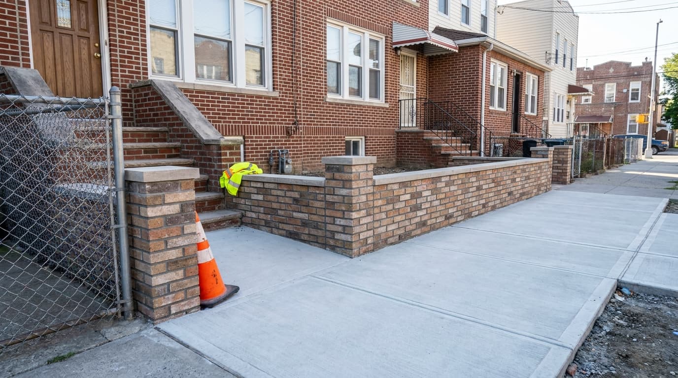 Brick and stone masonry in the Bronx